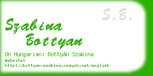 szabina bottyan business card